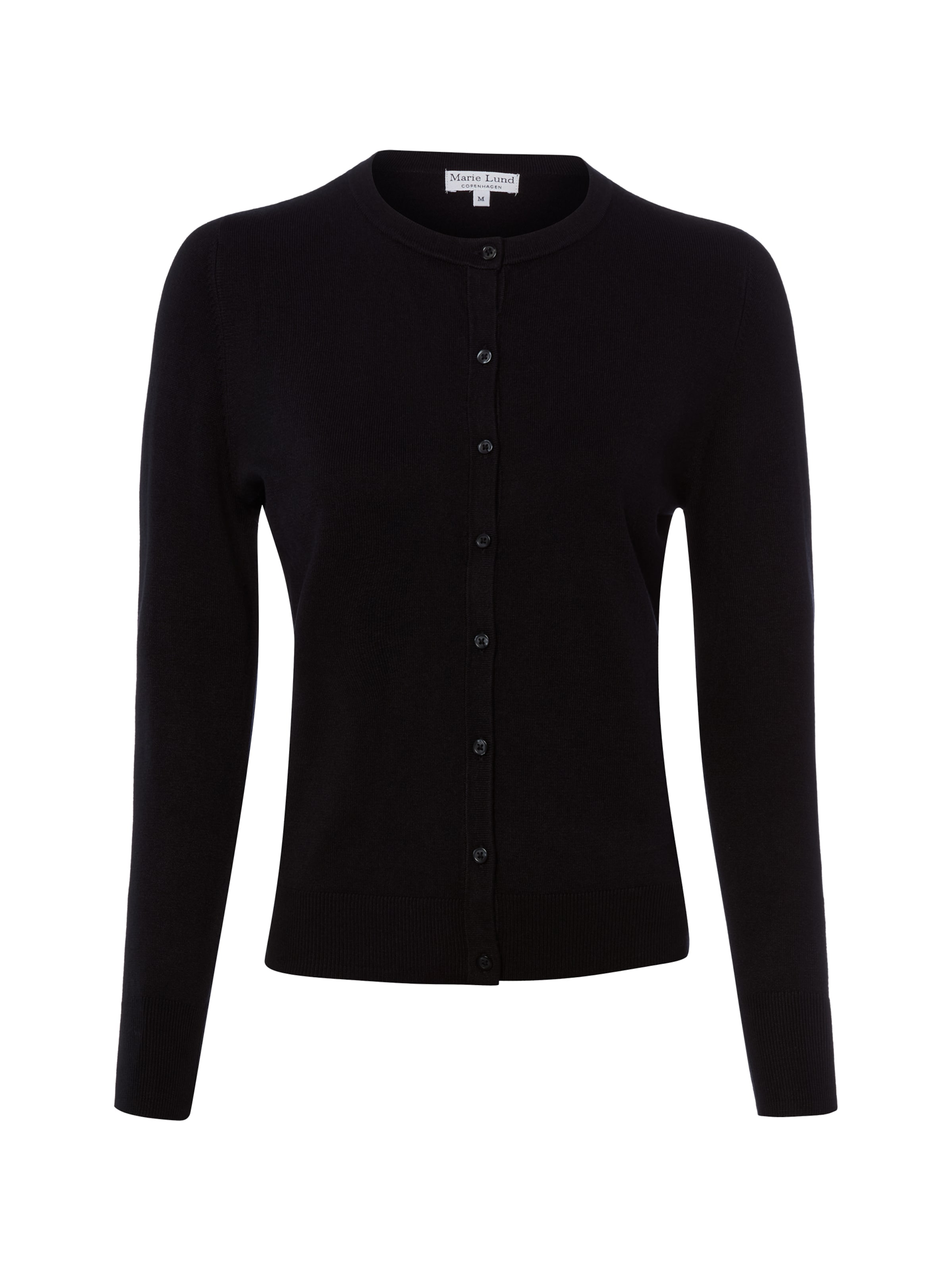 Marie Lund Knit cardigan in Black: front