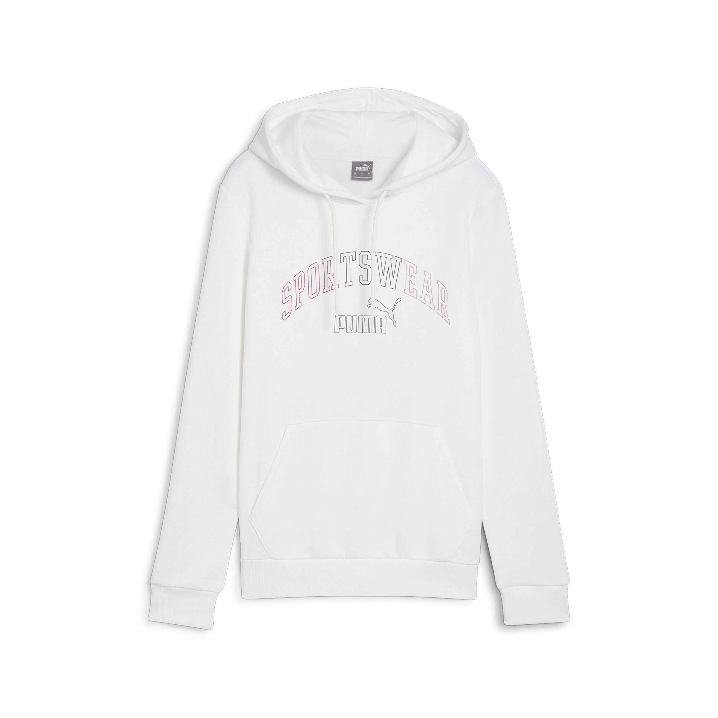 PUMA Athletic Sweatshirt 'ESS+' in White: front