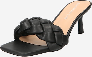 GLAMOROUS Mules in Black: front