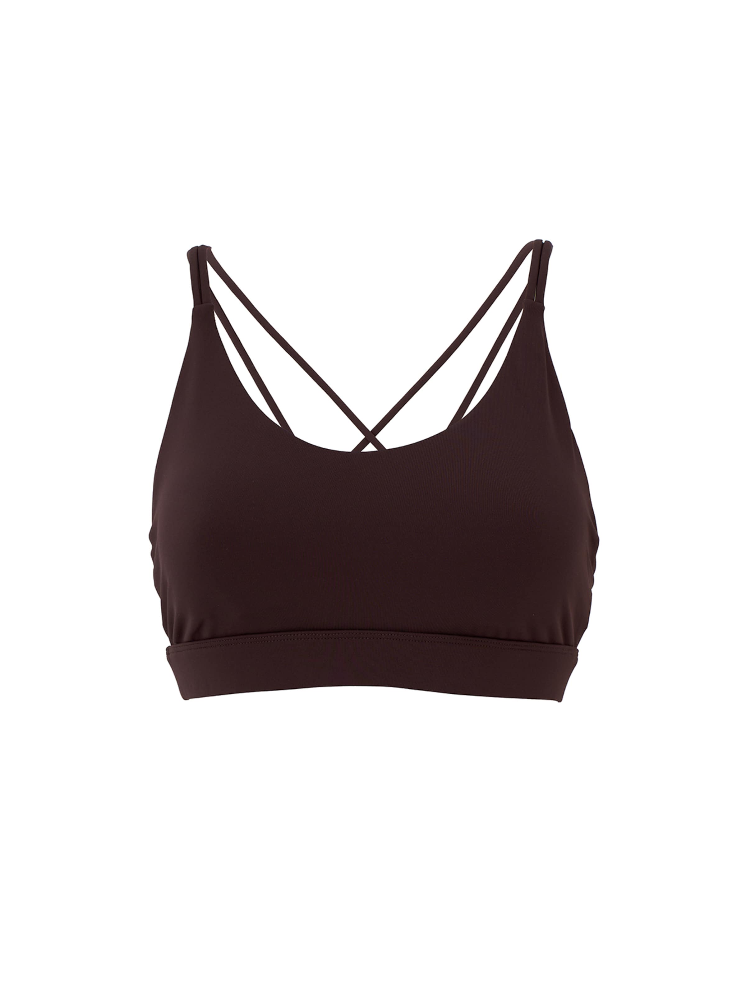 Bustier Soutien-gorge de sport Dagi en marron : devant
