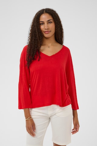 T-shirt 'CR Fulla' Cream en rouge : devant