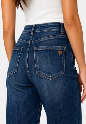 Wide leg Jeans di Elara in blu
