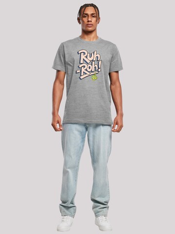 T-Shirt 'Ruh-Roh Dog Tag' F4NT4STIC en gris