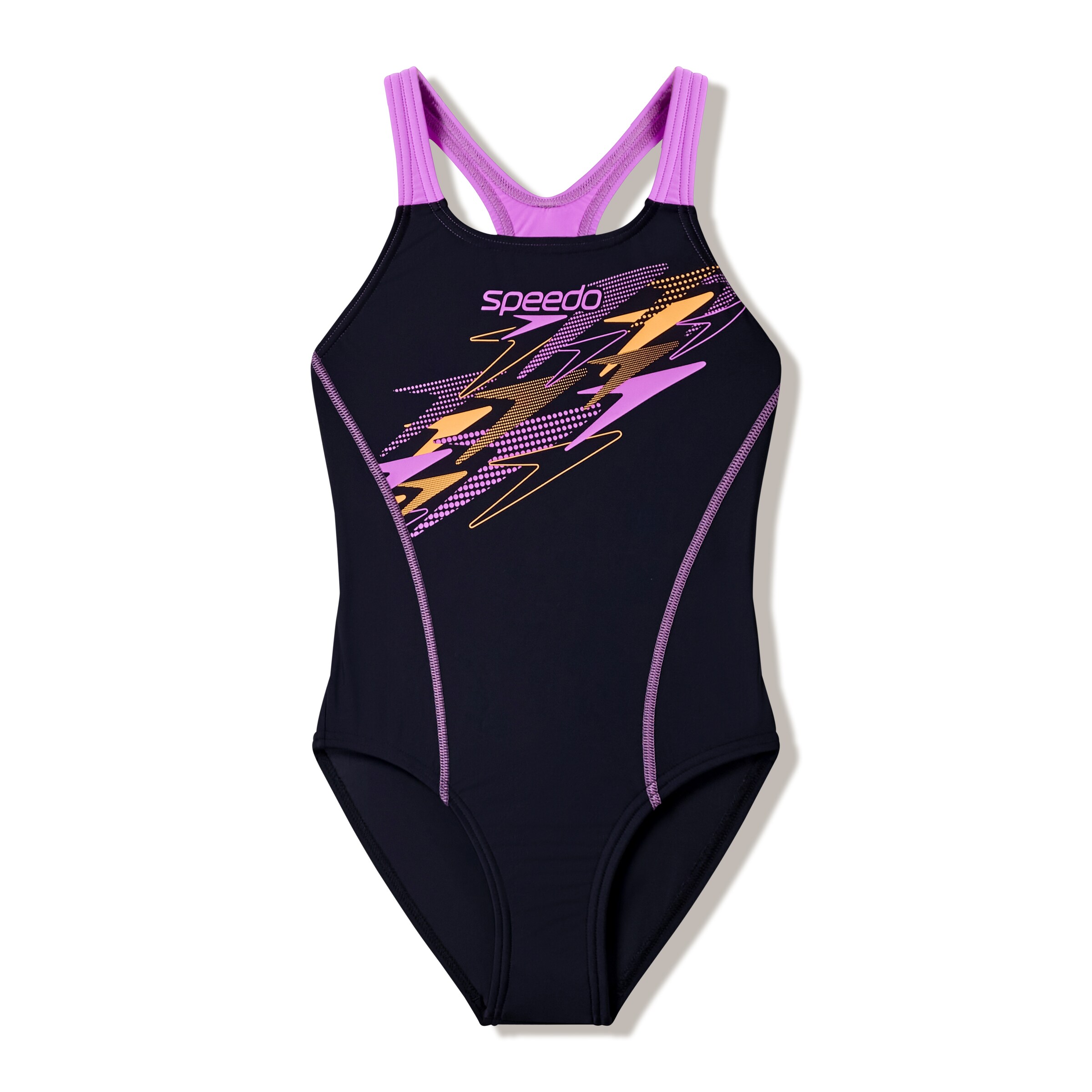 SPEEDO Sportbadeanzug in Schwarz: Vorderseite