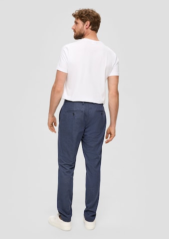 Coupe slim Pantalon s.Oliver BLACK LABEL en bleu