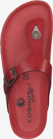 COSMOS COMFORT T-Bar Sandals in Red