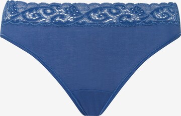 Hanro Slip ' Moments ' in Blauw: voorkant