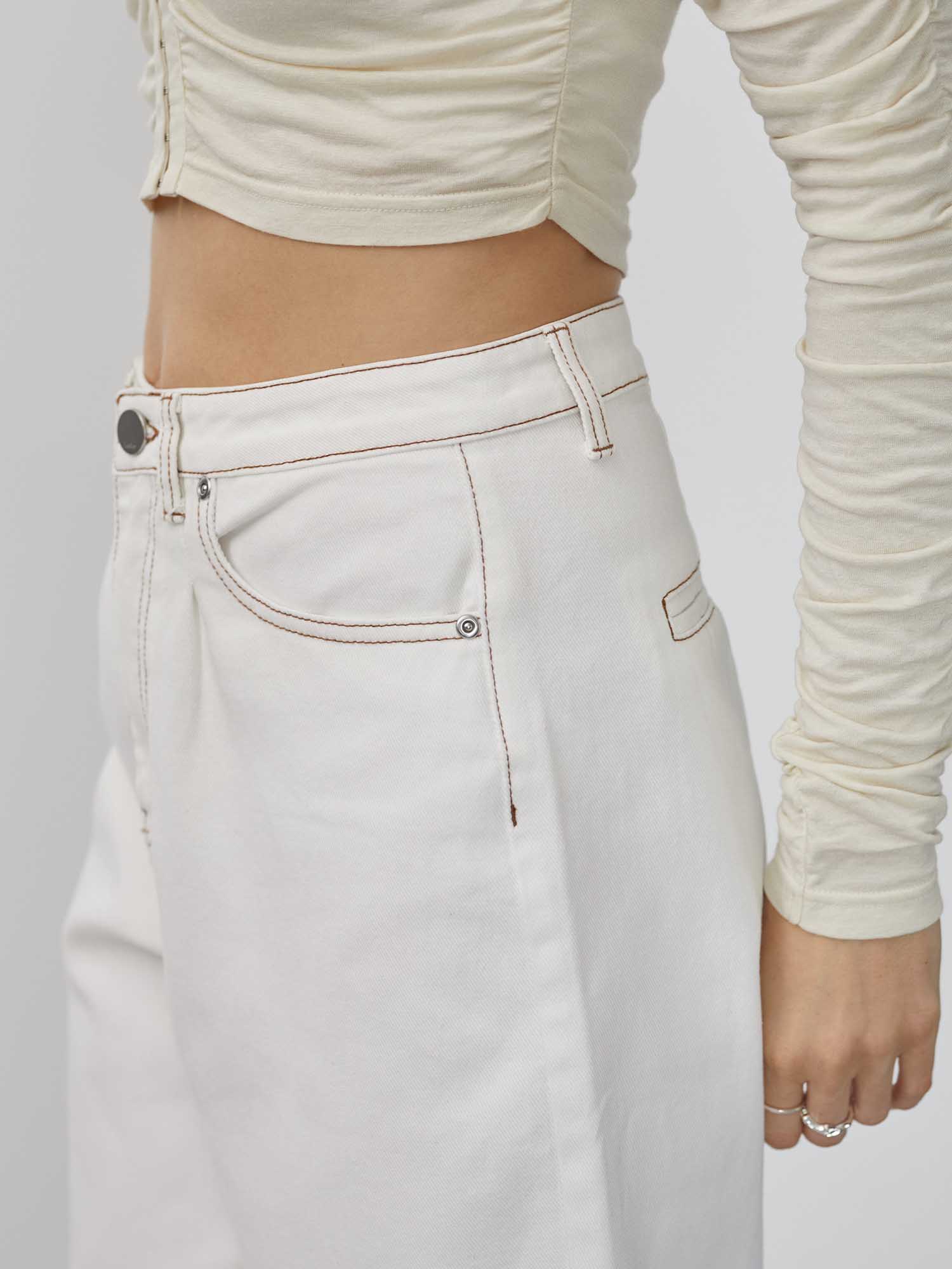 Abbigliamento IEesB LeGer by Lena Gercke Jeans Line in Bianco 