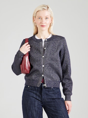 NÜMPH Πλεκτή ζακέτα 'MIRIAM' σε μπλε: μπροστά