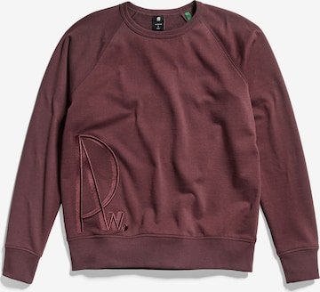 G-Star RAW - Sweatshirt em roxo: frente