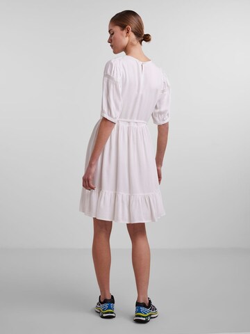 PIECES Summer Dress 'Viol' in White