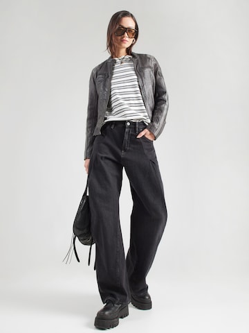 Wide leg Pantaloni cu cute 'Contor' de la G-STAR pe albastru