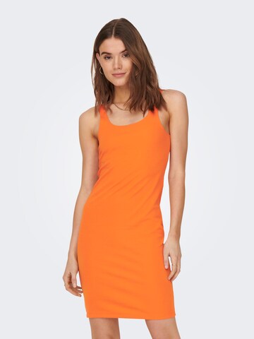 ONLY - Vestido 'VENIA' en naranja: frente