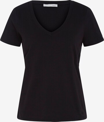 T-shirt 'CARLI' OUI en noir : devant