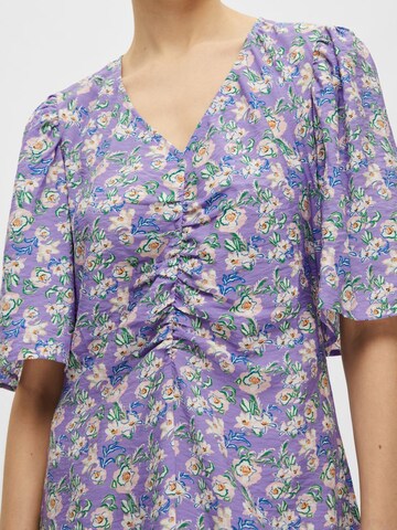 SELECTED Jurk in Lila