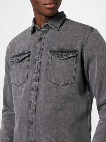 ESPRIT Regular fit Button Up Shirt in Grey