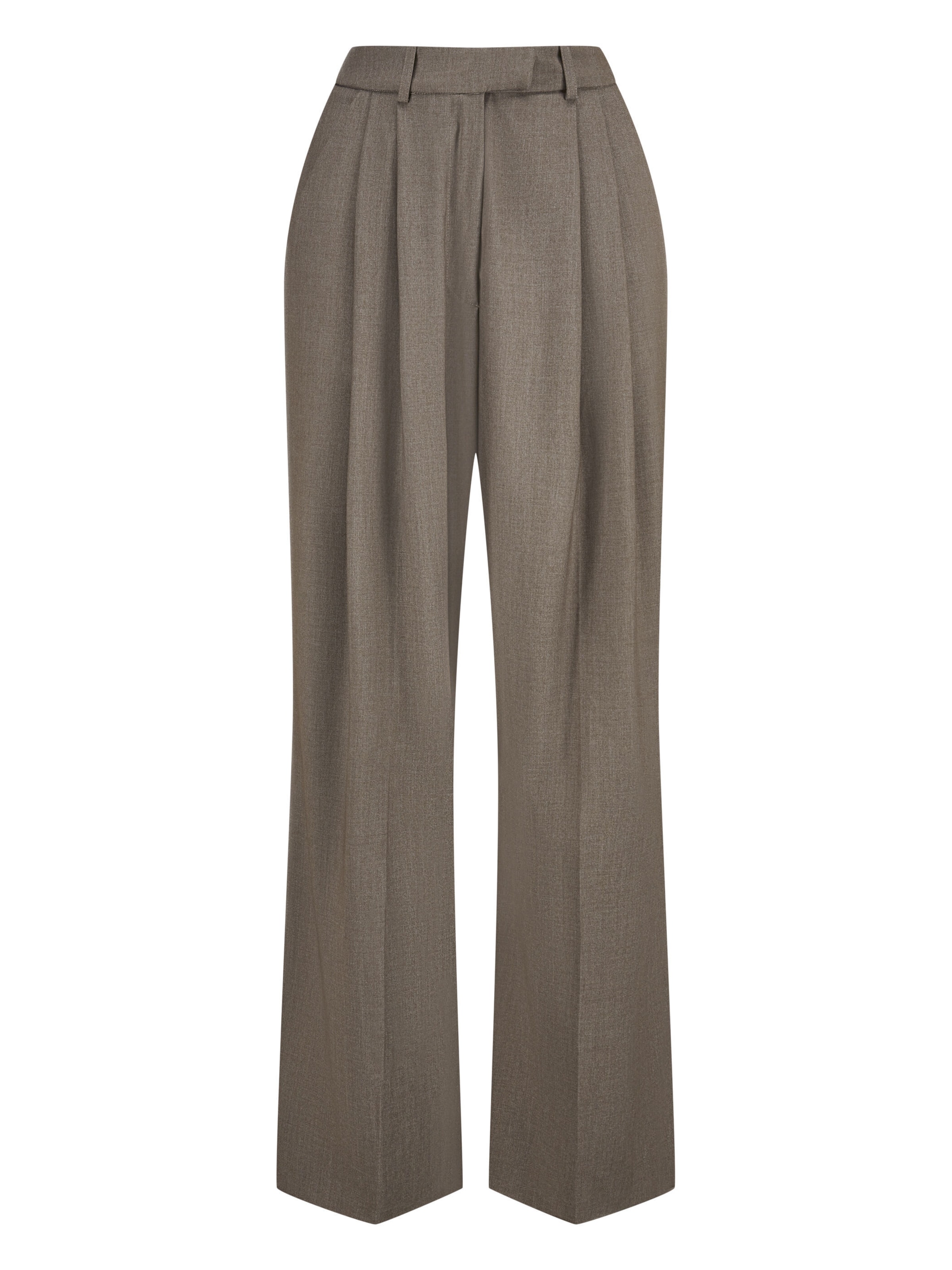 Nicowa Slimfit Broek 'ROSCIWO' in Bruin: voorkant