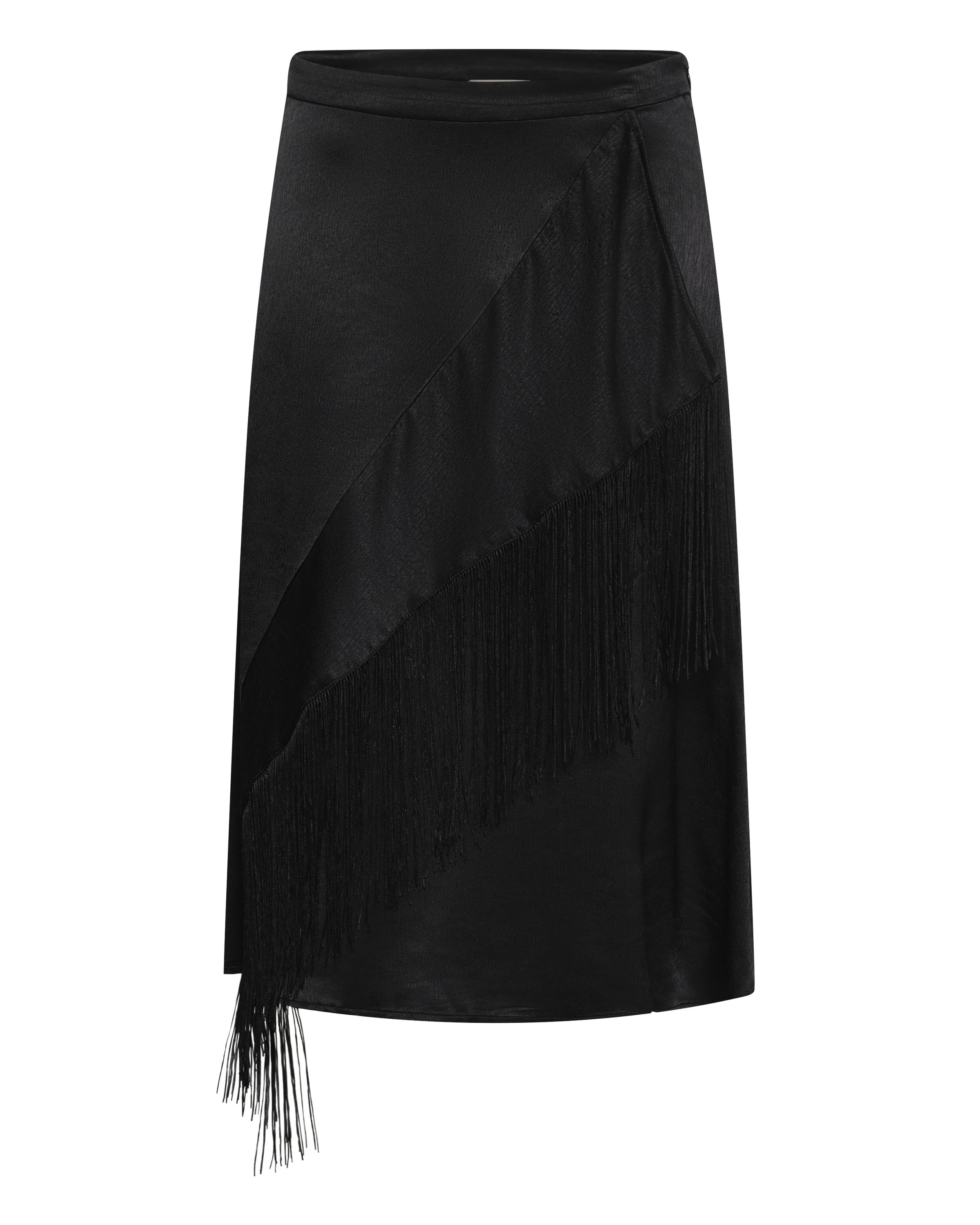 SOAKED IN LUXURY Rok 'Mirabella Aragat' in Zwart: voorkant
