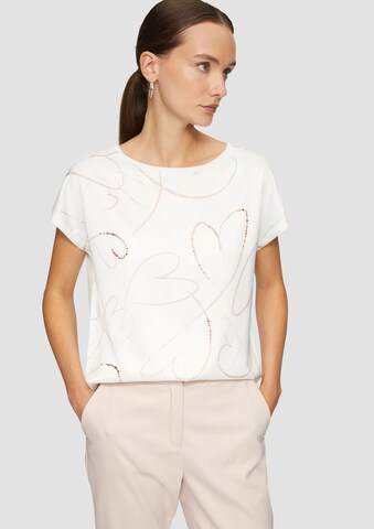 T-shirt s.Oliver BLACK LABEL en beige : devant
