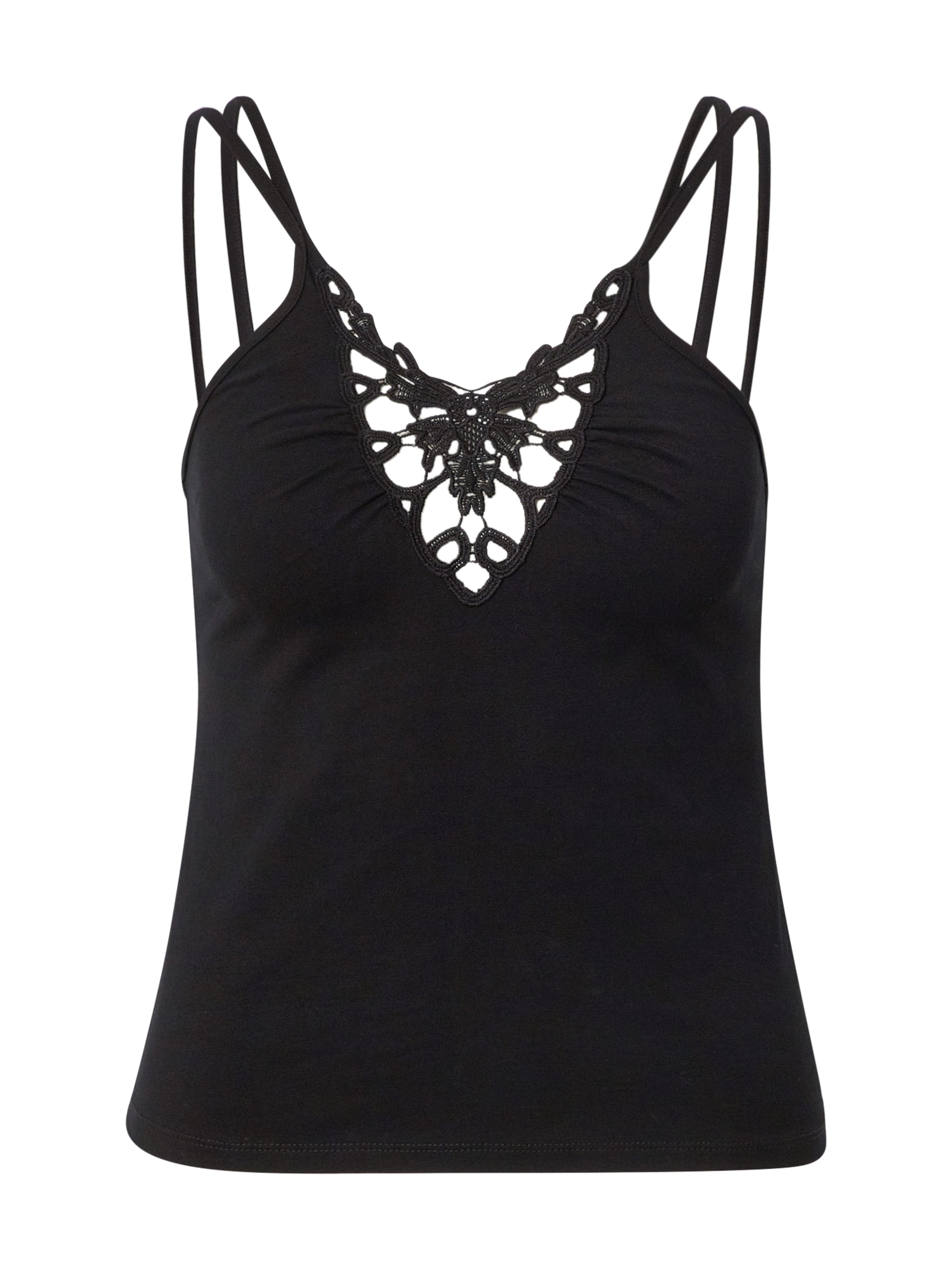 ABOUT YOU Top 'Valeska' - fekete: elől