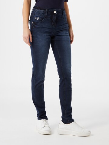 CECIL Slimfit Jeans 'Toronto' in Blauw: voorkant