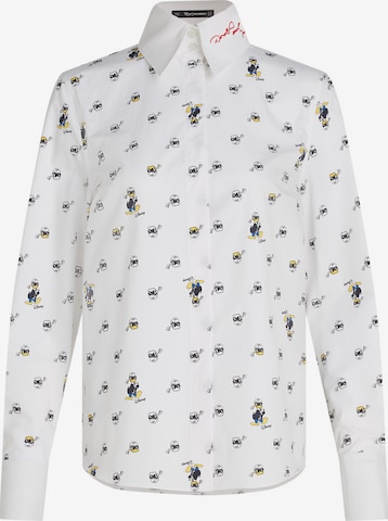 Bluză 'Disney x Karl Lagerfeld' de la Karl Lagerfeld pe alb: față