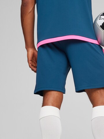 PUMA Regular Sportshorts 'teamLIGA' in Blau