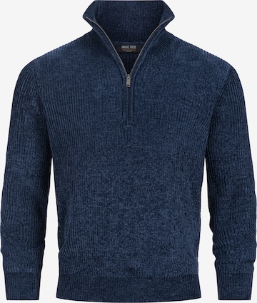INDICODE JEANS Sweater 'INHunch' in Blue: front