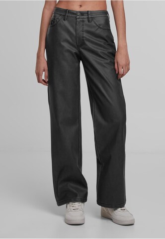 Karl Kani Wide leg Pants in Black: front