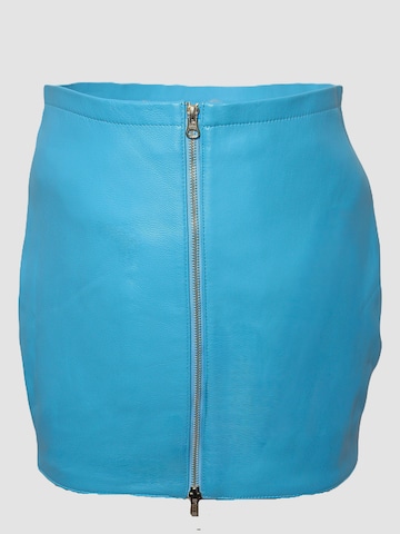 Be  Noble Rock 'Lederrock aus ECHT Leder als Minirock in hellblau'‌‌‌‌‌‌ in Blau