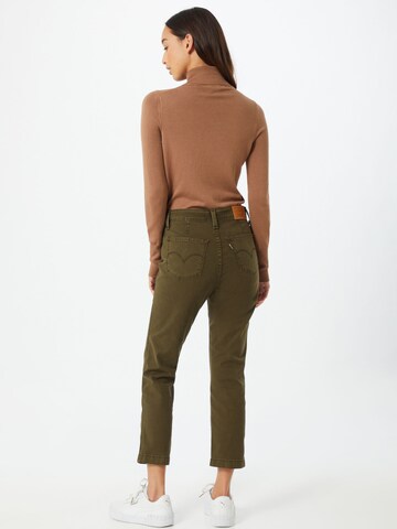 regular Jeans '724 HR Str Crop Utility' di LEVI'S ® in verde