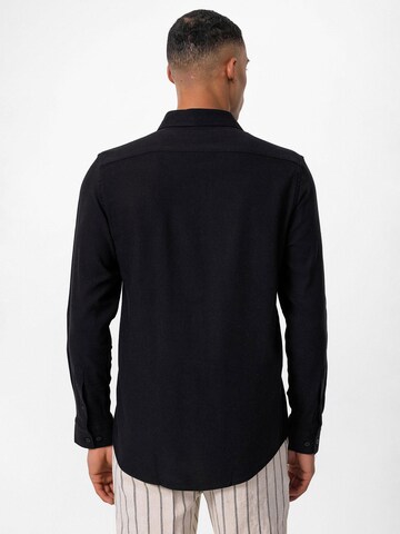 Antioch Regular fit Button Up Shirt in Black