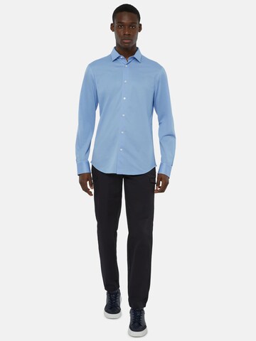 Coupe regular Chemise Boggi Milano en bleu