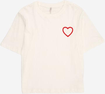 ONLY GIRLS Shirt 'KOGREX' in White: front