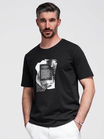 Ombre Shirt in Zwart