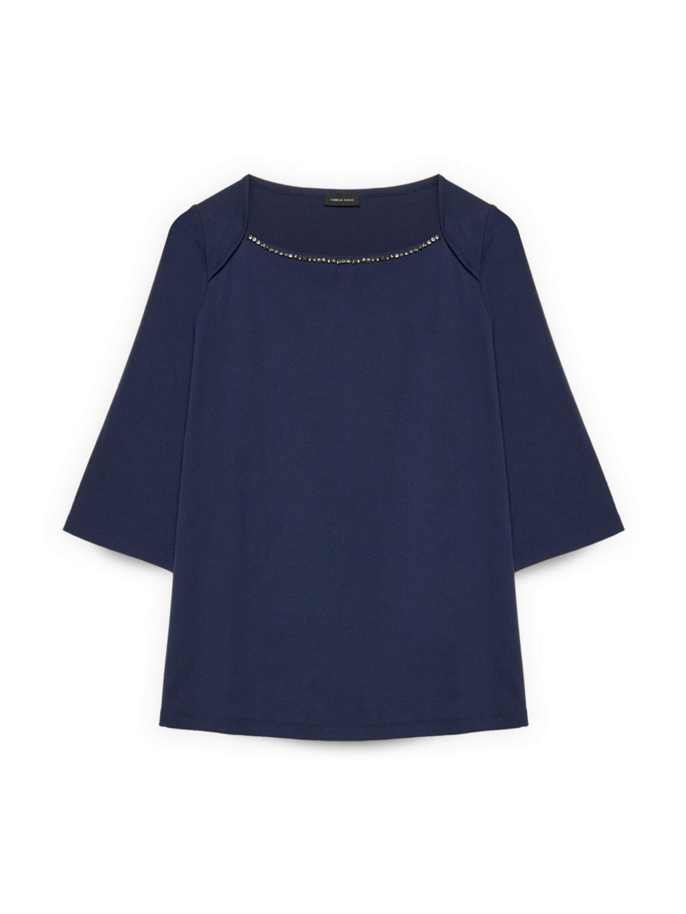 Chemisier Fiorella Rubino en bleu : devant