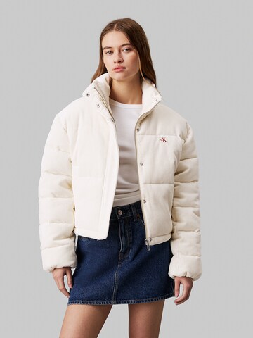 Calvin Klein Jeans Übergangsjacke in Weiß: Vorderseite