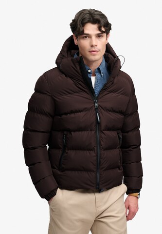 Veste d’hiver Superdry & Co en violet : devant
