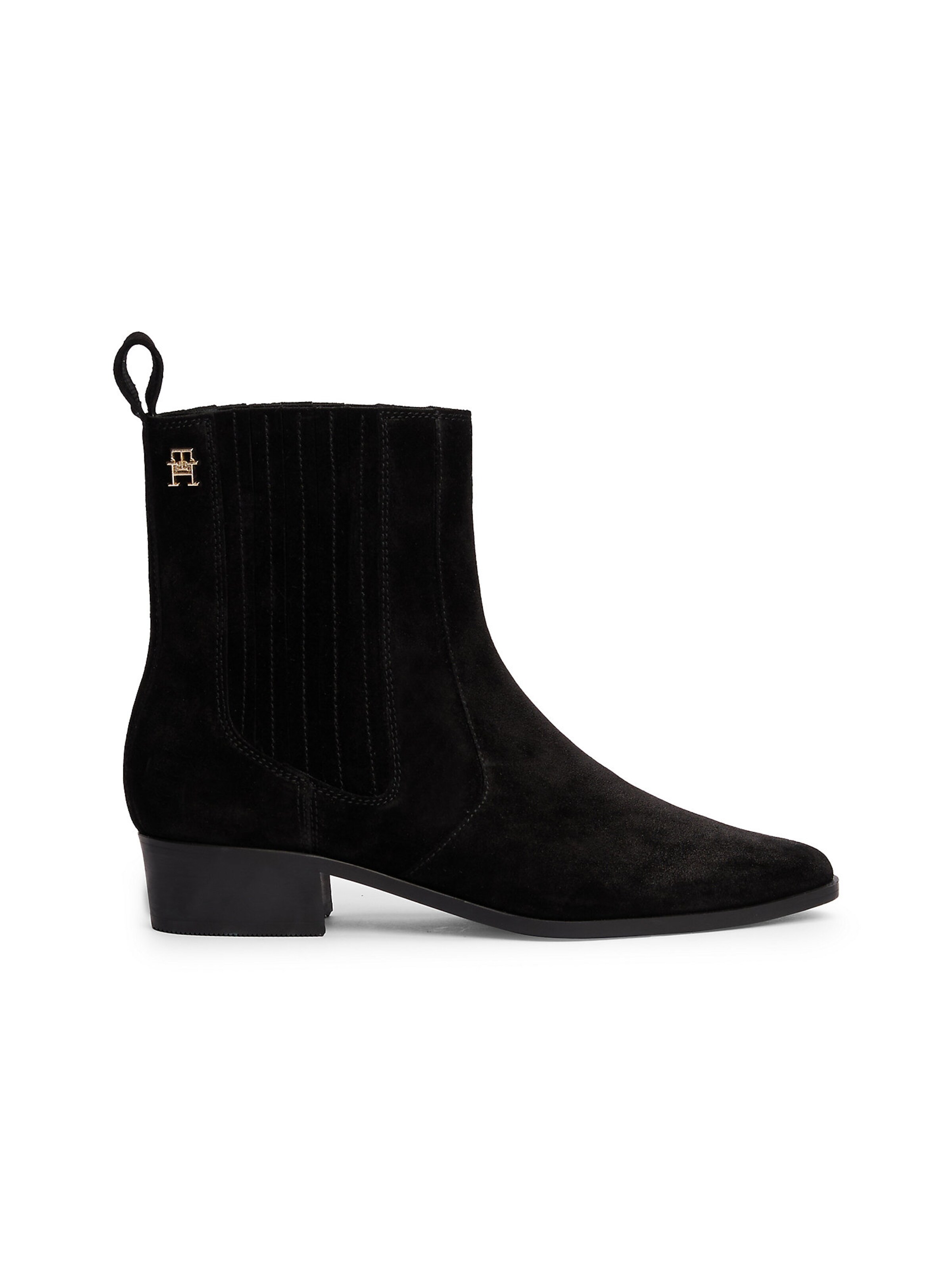 Chelsea Boots 'Suede Cowboy' TOMMY HILFIGER en noir