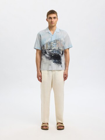 SELECTED HOMME Comfort fit Srajca 'SLHCARL' | modra barva