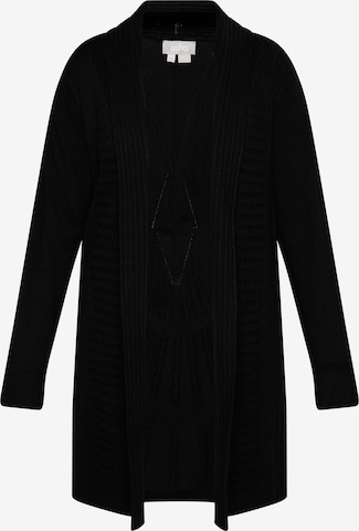 melns Usha Adīta jaka: no priekšpuses