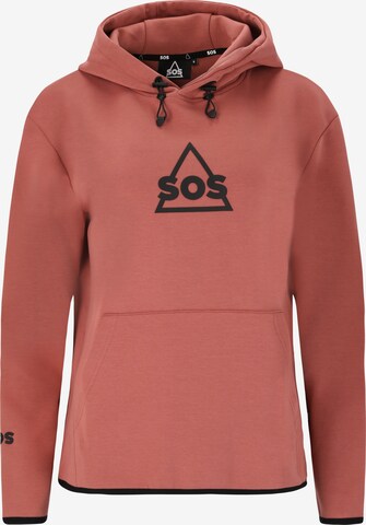 SOS Sweatshirt 'Vail' in Rood: voorkant