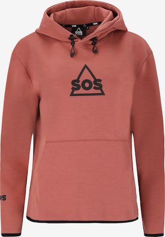 SOS Sweatshirt 'Vail' in Rot: predná strana