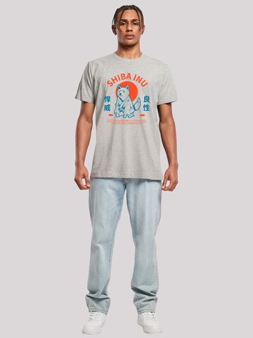 F4NT4STIC T-Shirt 'Japanischer Shiba Inu Hund' in Grau