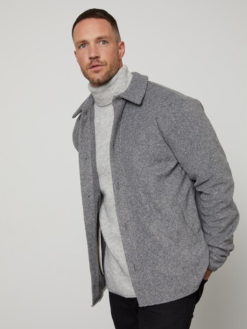 DAN FOX APPAREL Jacke 'Lean' in Grau: predná strana