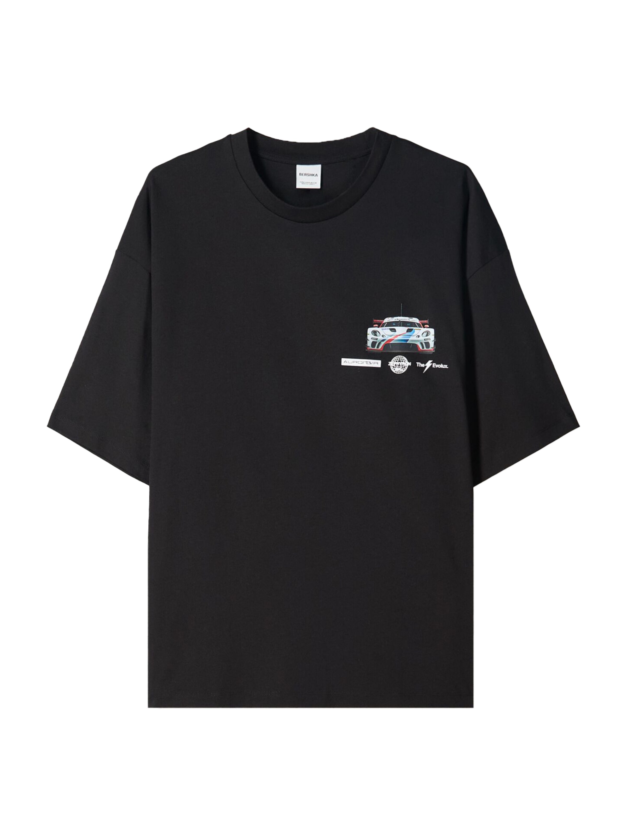 Felpa Cars Bershka Uomo Bershka Maglietta 'RACING CARS' In Nero