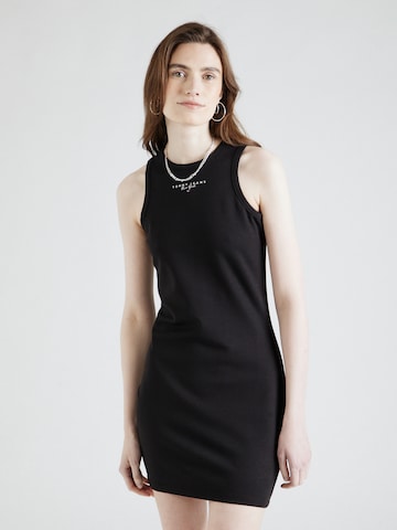 Tommy Jeans - Vestido 'LALA' en negro: frente