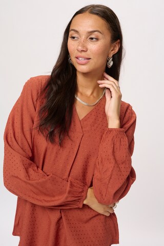 Kaffe Blouse 'KAElsa' in Oranje