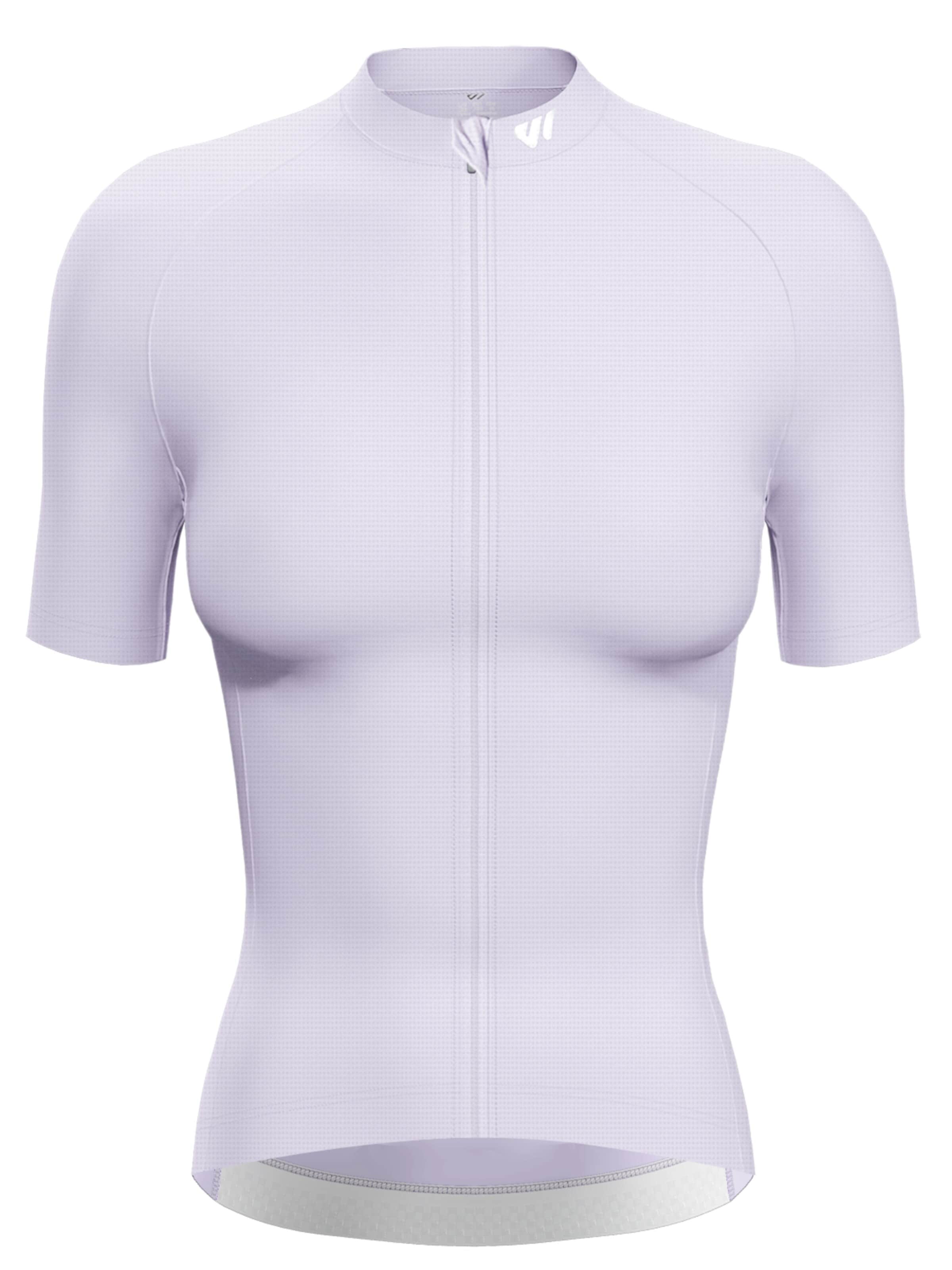 WULIBIKE Jersey 'Wulibike Damen Radtrikot Classic Kurzarm Helllila' in Purple: front