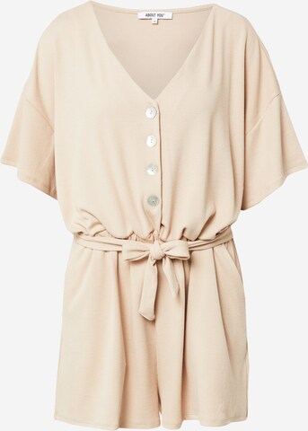 ABOUT YOU Jumpsuit 'Naja' in Beige: front